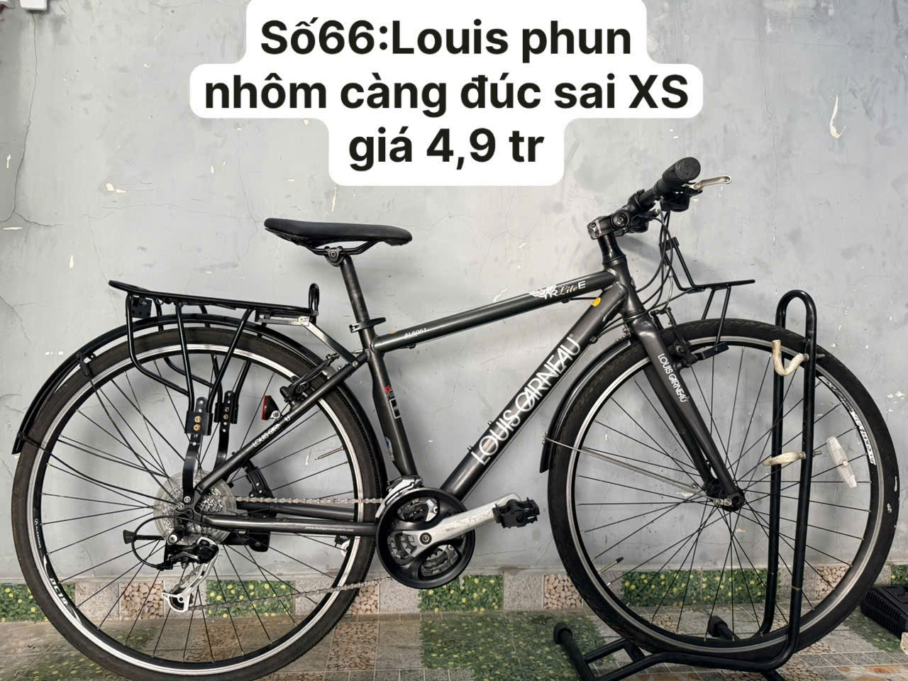 Xe đạp Louis nhật bãi phun nhôm