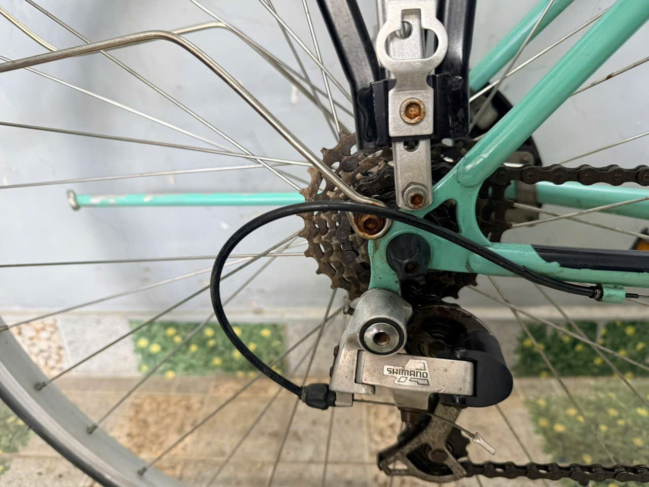 Xe đạp cổ Bianchi nhật bãi Xe đạp cổ Bianchi nhật bãi