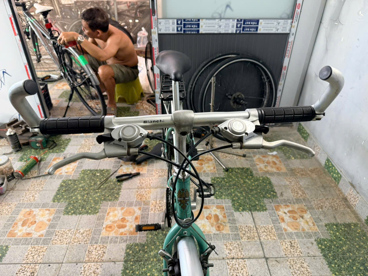 Xe đạp cổ Bianchi nhật bãi Xe đạp cổ Bianchi nhật bãi